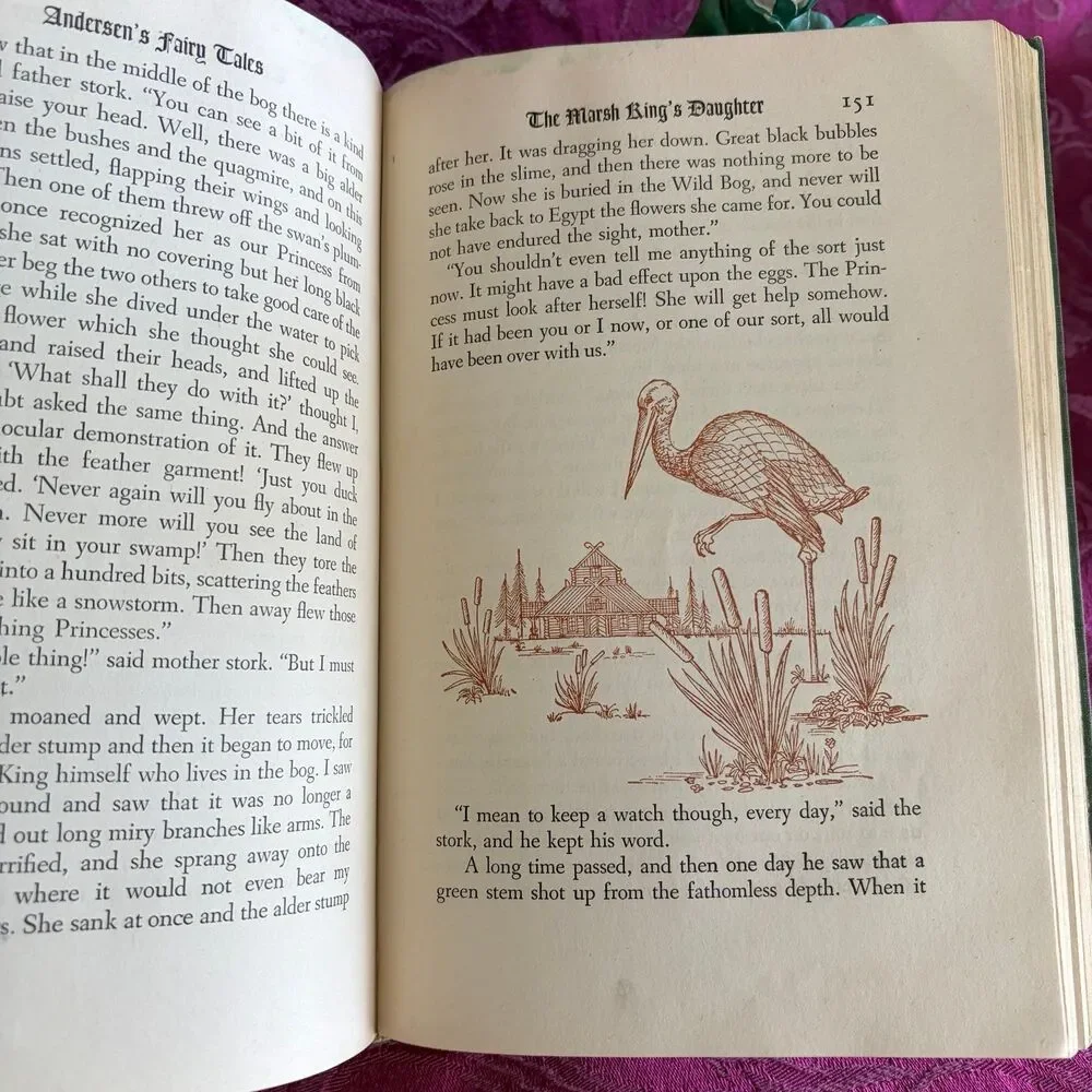 1945 Andersen's Fairy Tales by Hans Christian Andersen, Illustrated Vintage Book - Picture 8 of 11